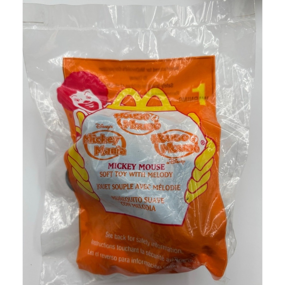 2001 House Of‎ Mouse McDonald's Happy Meal Toy #1 MICKEY MOUSE Sealed